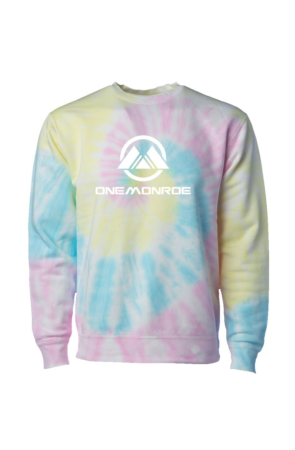 Tie Dye Sunset Swirl Crew Neck