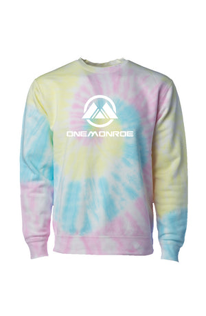 Tie Dye Sunset Swirl Crew Neck