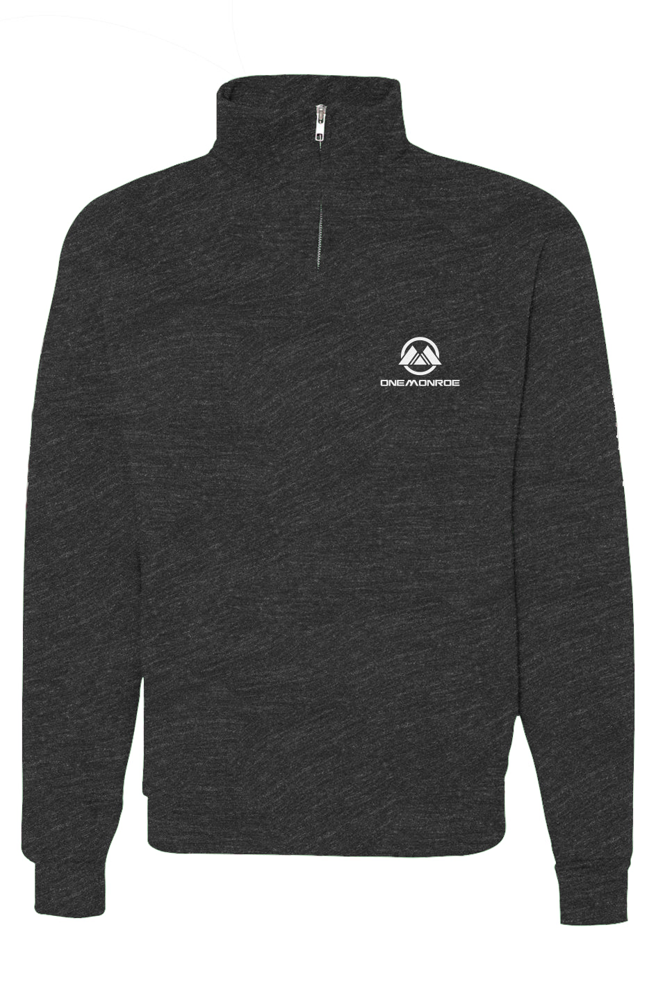 Cadet Collar Quarter-Zip Sweatshirt -  embroidery