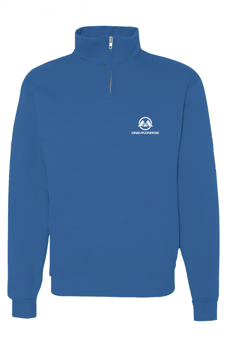 Cadet Collar Quarter-Zip Sweatshirt - Embroidery – One Monroe Apparel