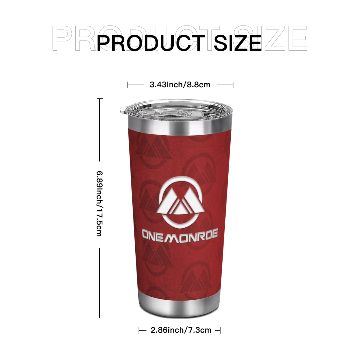 Red Logo Print Coffee Cup