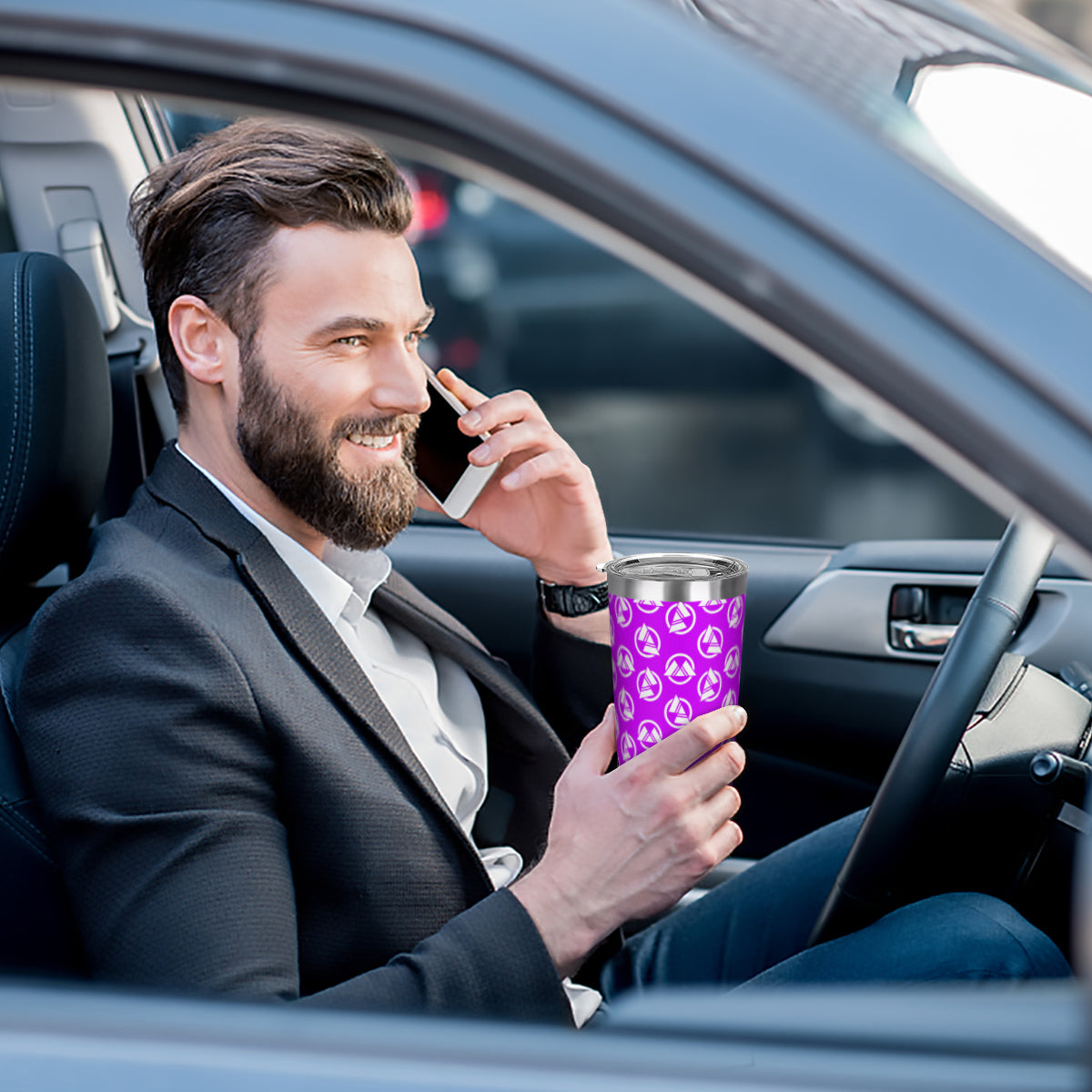 Purple Coffee Cup