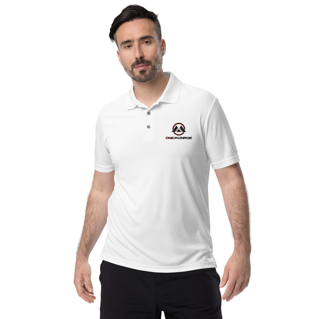 Embroidered Men's adidas performance polo shirt - Full color logo