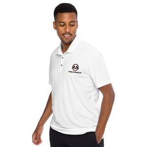 Embroidered Men's adidas performance polo shirt - Full color logo