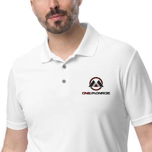 Embroidered Men's adidas performance polo shirt - Full color logo