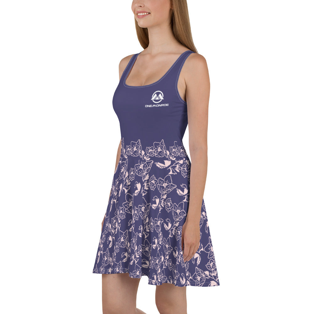 Skater Dress- Purple Flower