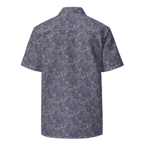 Unisex button shirt- Paisley Swirl