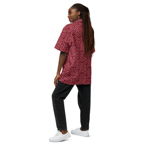 Unisex button shirt- Red Flair