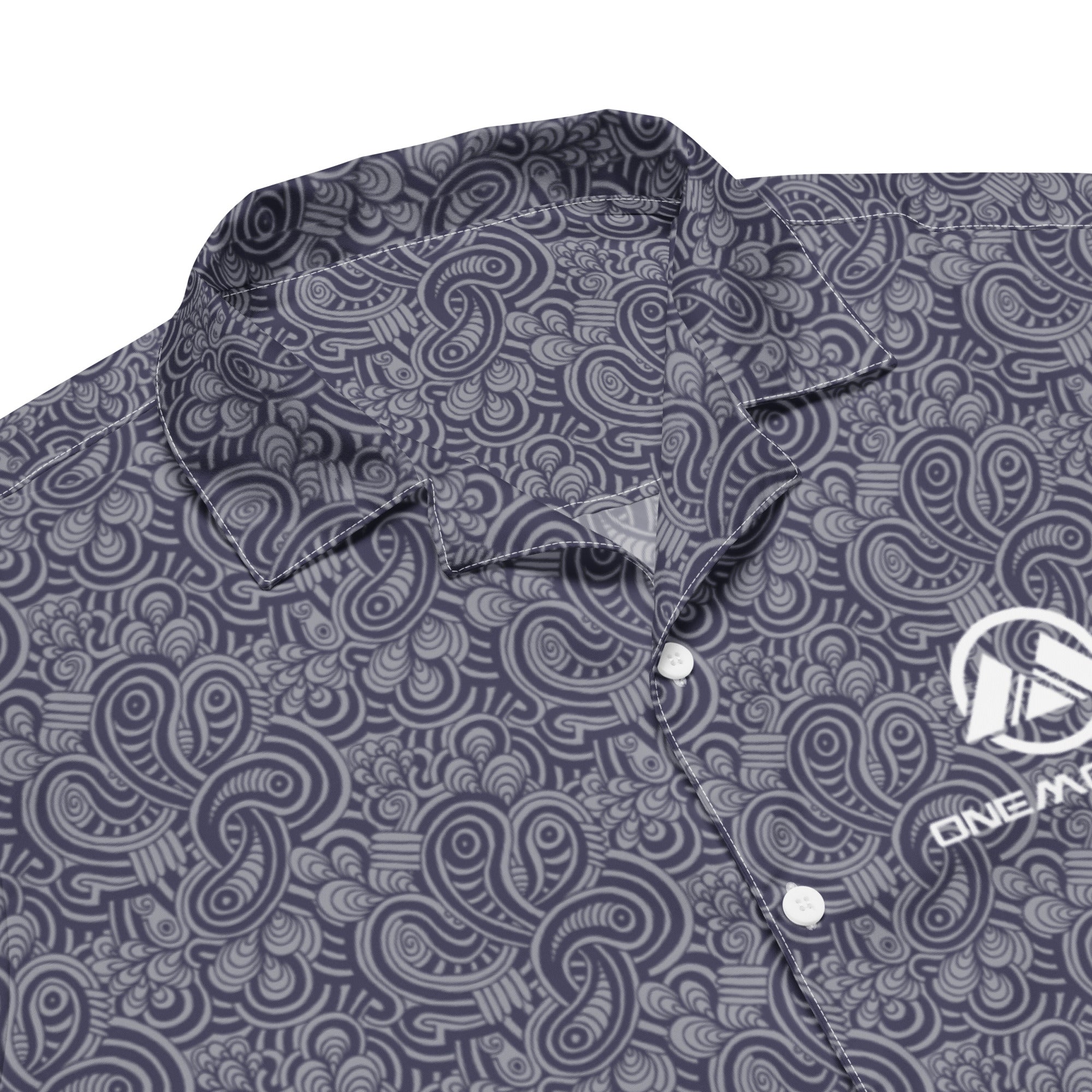 Unisex button shirt- Paisley Swirl