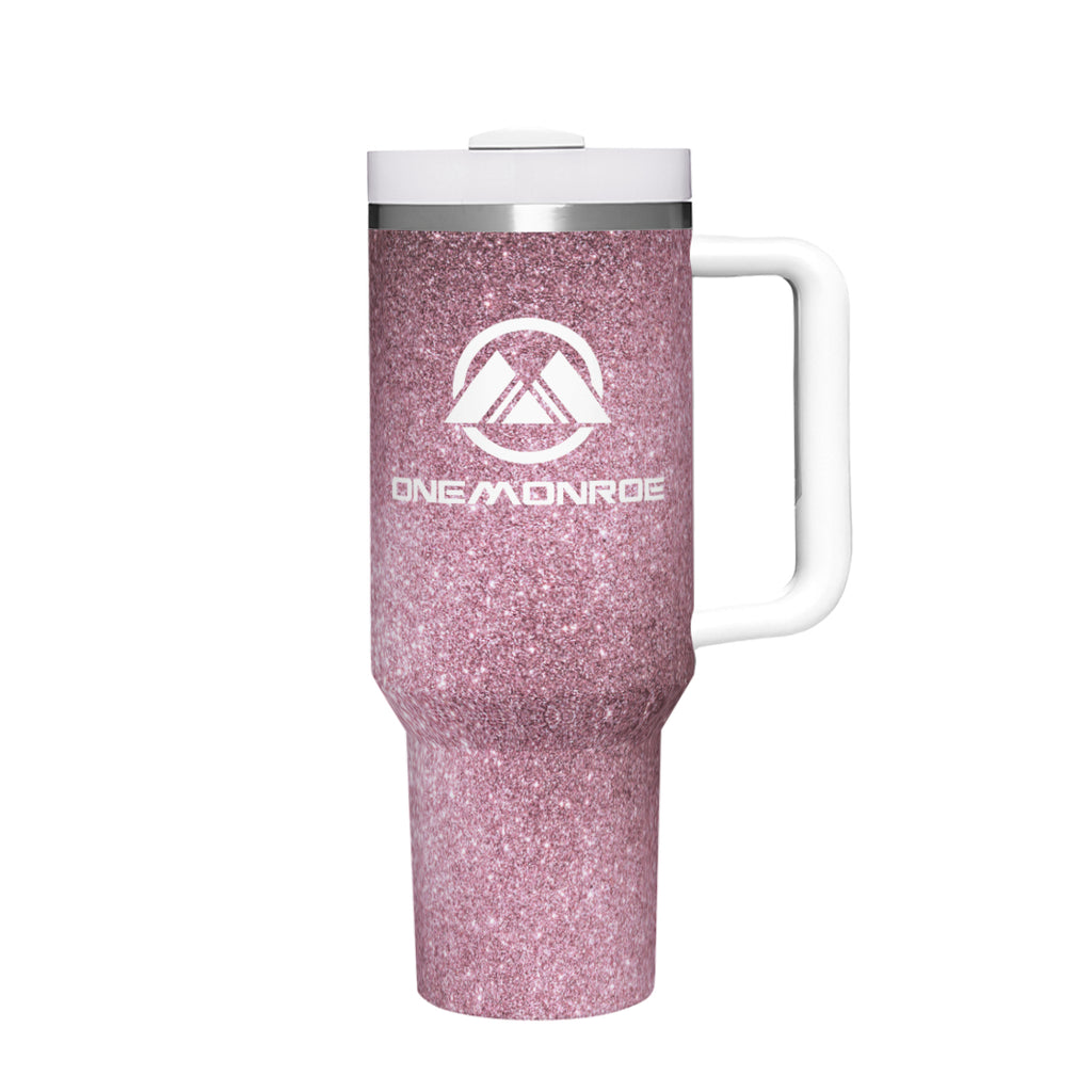 Pink Glitter OneMonroe Tumbler