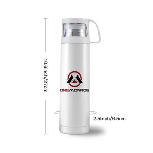 White Full Color Logo Water Bottle