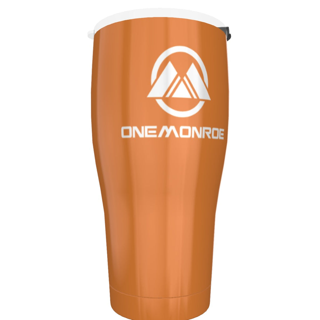 Orange Stainless Steel Cone Tumbler 30oz