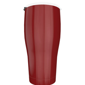 Red Stainless Steel Cone Tumbler 30oz