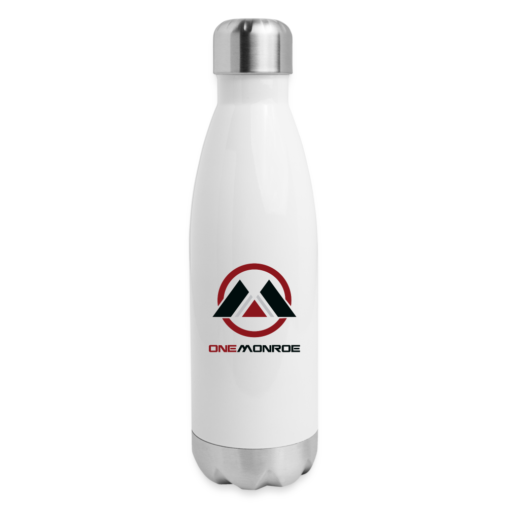 Monroe Insulated Stainless Steel Water Bottle - white