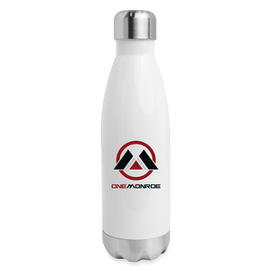 Monroe Insulated Stainless Steel Water Bottle - white