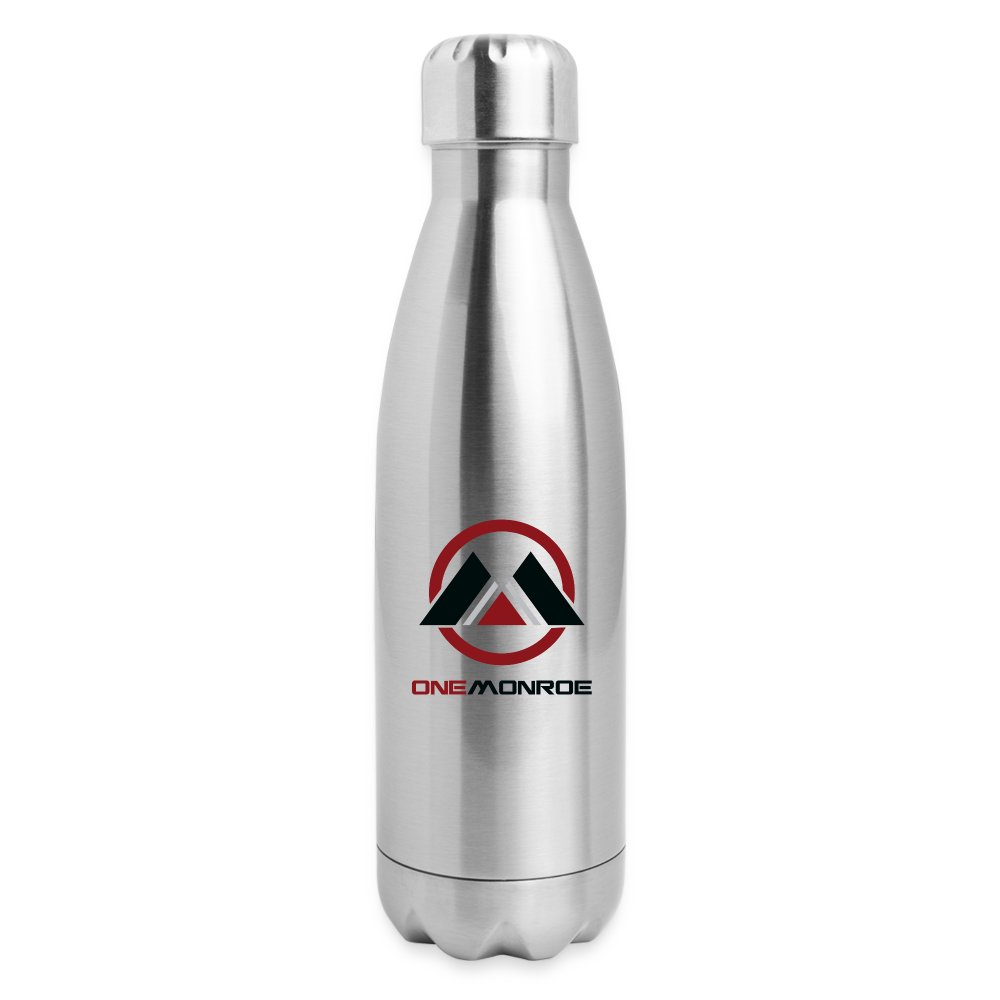 Monroe Insulated Stainless Steel Water Bottle - silver