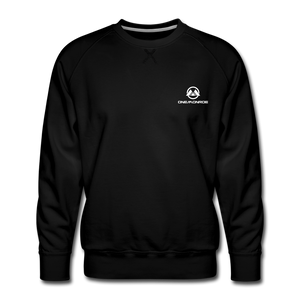 Monroe Men's Crewneck Sweatshirt (White Logo) - black