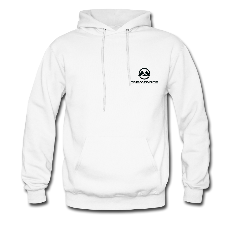 Men's Hoodie - Black Logo - white