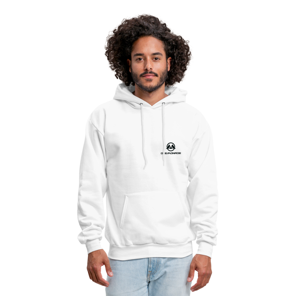 Men's Hoodie - Black Logo - white