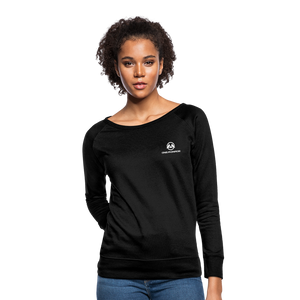 Women’s Crewneck Sweatshirt - One Monroe White Logo - black