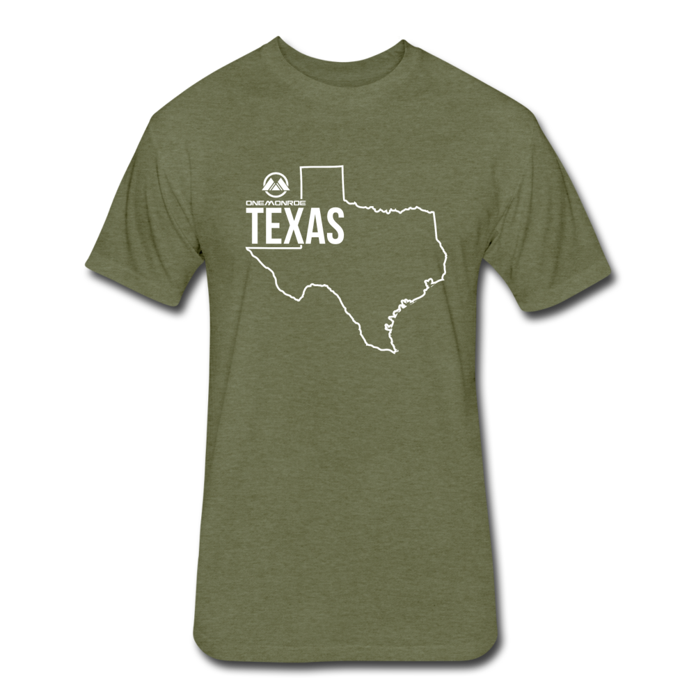 Fitted Cotton/Poly T-Shirt by Next Level - heather military green