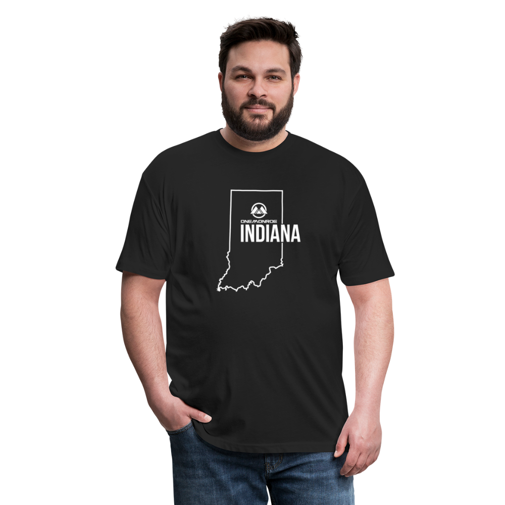 Indiana - Fitted Cotton/Poly T-Shirt by Next Level - black