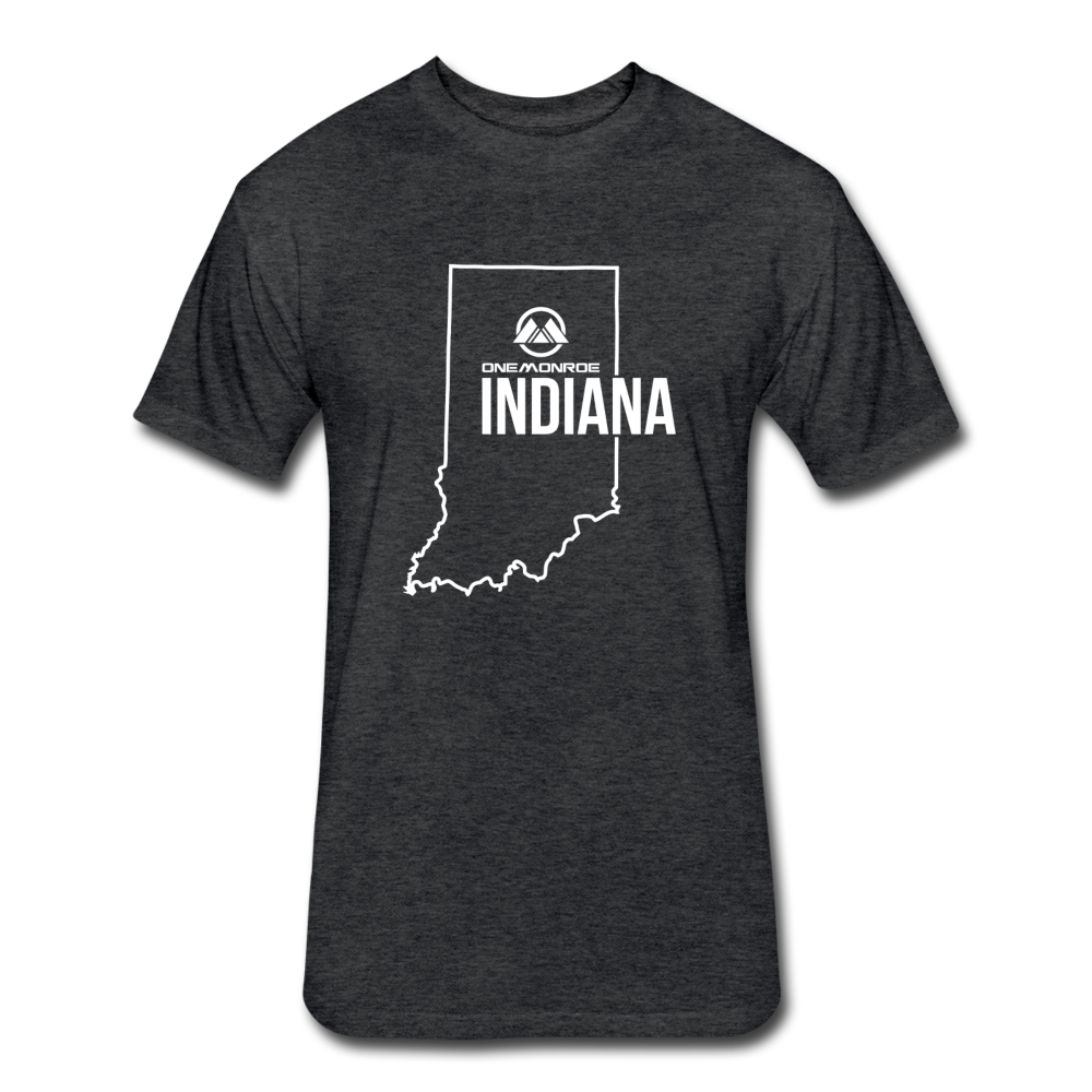 Indiana - Fitted Cotton/Poly T-Shirt by Next Level - heather black