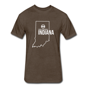 Indiana - Fitted Cotton/Poly T-Shirt by Next Level - heather espresso