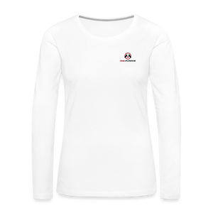 Monroe Women's Premium Long Sleeve T-Shirt (All Color Logo) - white