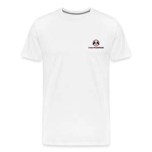 Monroe Men's Cotton Tee (All Color Logo) - white