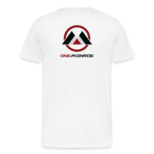 Monroe Men's Cotton Tee (All Color Logo) - white