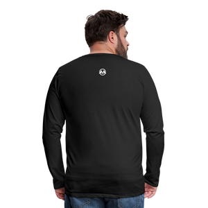 Men's Premium Long Sleeve T-Shirt - White One Monroe Logo----- Click to see more colors - black