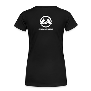 Monroe Women’s Premium T-Shirt (White Logo) - black