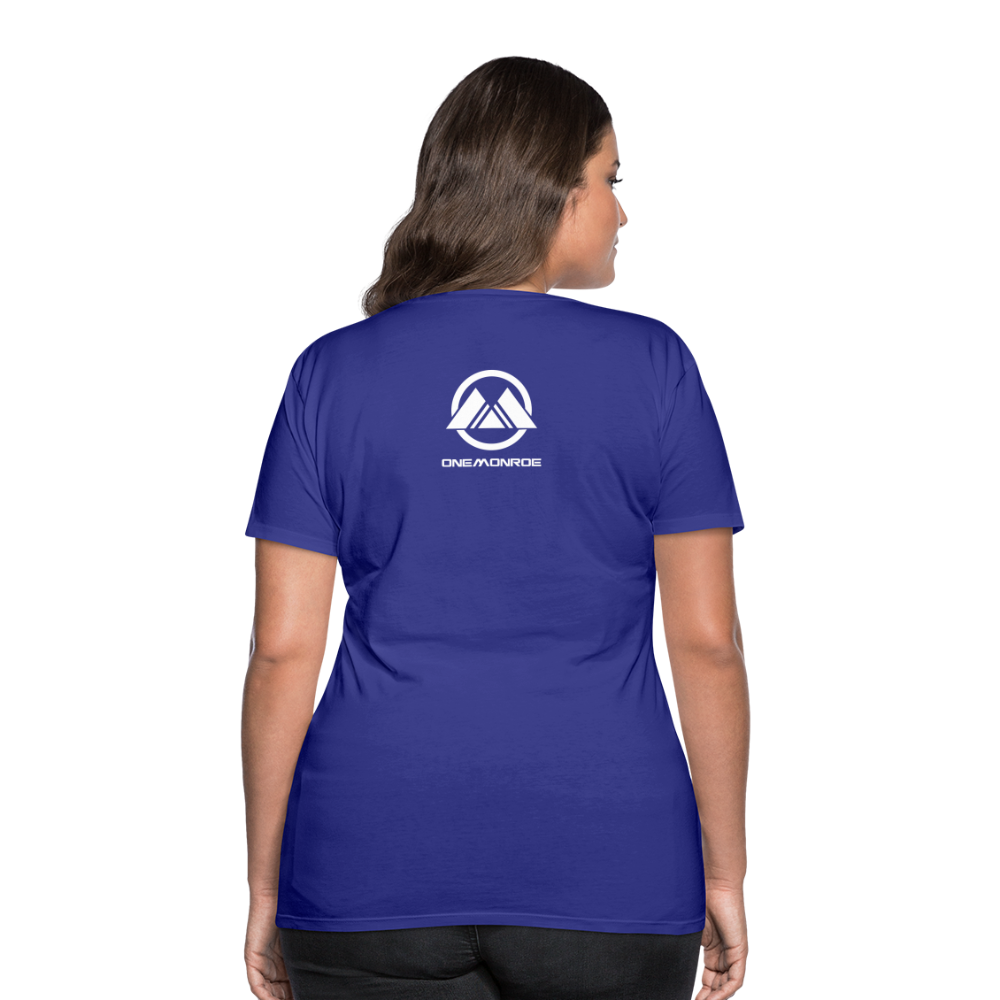 Monroe Women’s Premium T-Shirt (White Logo) - royal blue