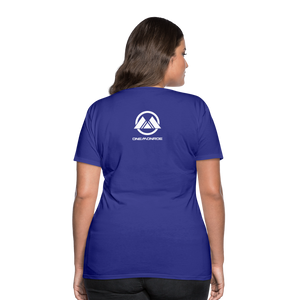 Monroe Women’s Premium T-Shirt (White Logo) - royal blue