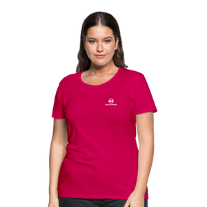 Monroe Women’s Premium T-Shirt (White Logo) - dark pink