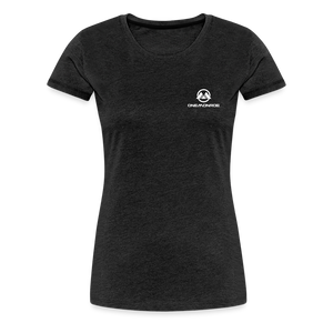 Monroe Women’s Premium T-Shirt (White Logo) - charcoal grey