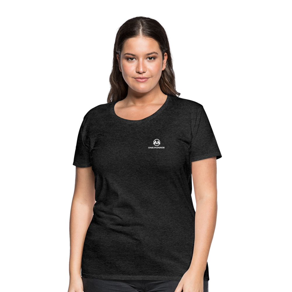 Monroe Women’s Premium T-Shirt (White Logo) - charcoal grey