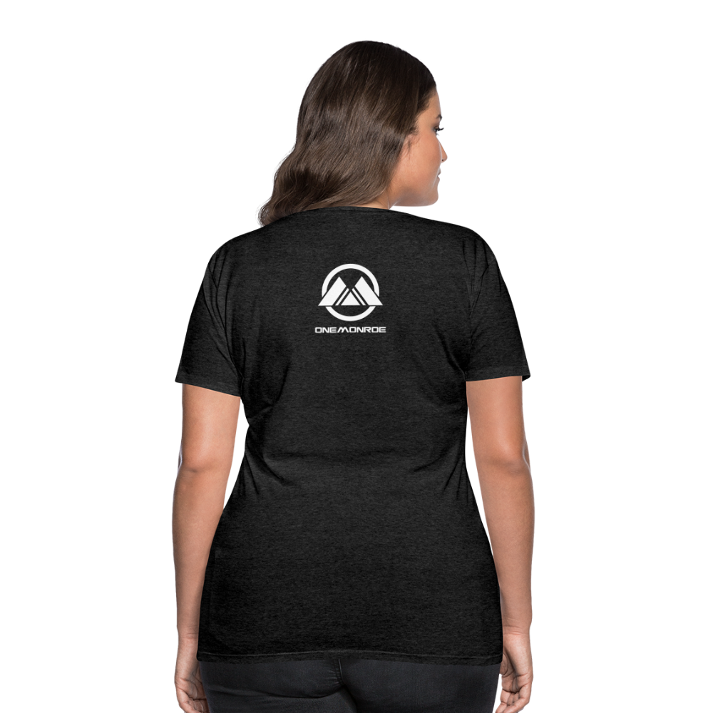 Monroe Women’s Premium T-Shirt (White Logo) - charcoal grey